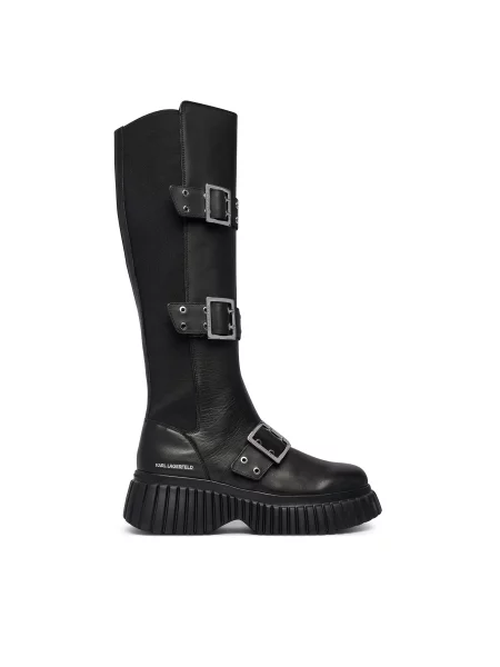 Zimski škornji KARL LAGERFELD Kreeper Wedge črna