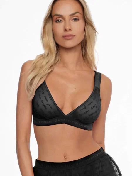 Бюстгальтер с мягкой чашкой чорний