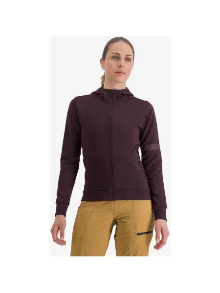 Kurtka Sportful Giara Hoodie w kolorze rdzawej czerwieni S czerwona