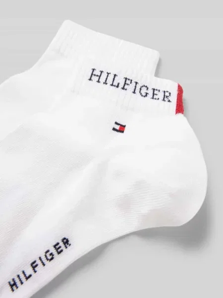 Skarpety z detalem z logo w zestawie 2 szt. Tommy Hilfiger białe