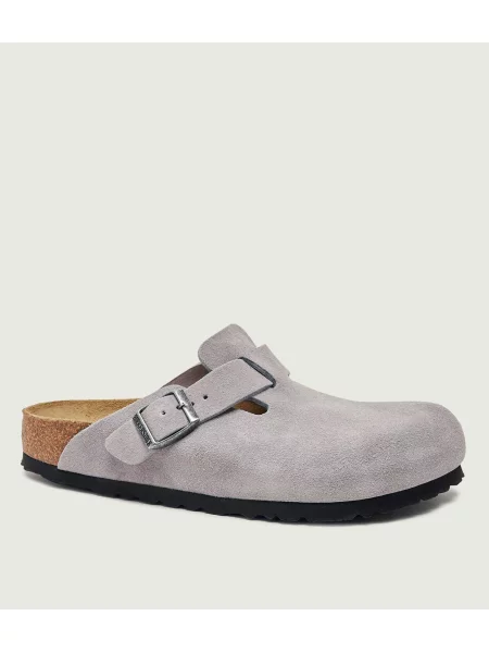 Birkenstock Mules încălțăminte Boston | piele întoarsă | narrow fit