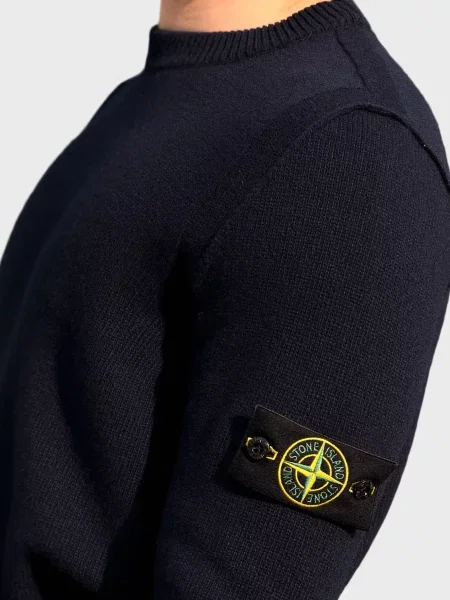 Толстовка Stone Island с камнями синяя