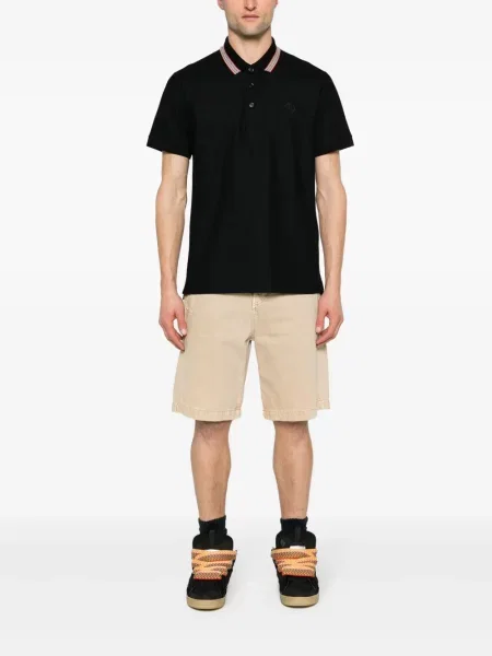 Polo Burberry cu dungi negru
