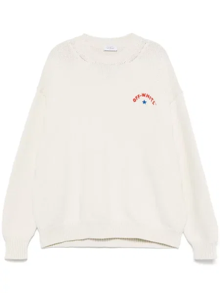 Pulover Off-white alb