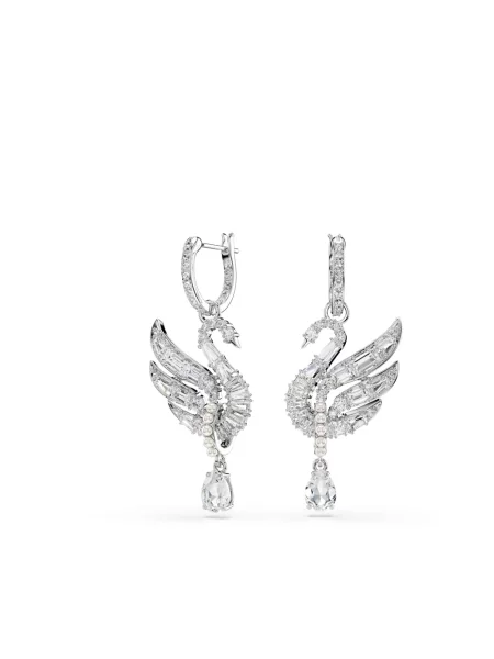 Swarovski Akcesoria Kobieta ONE SIZE Przezroczyste Kolczyki dla Kobiet szary