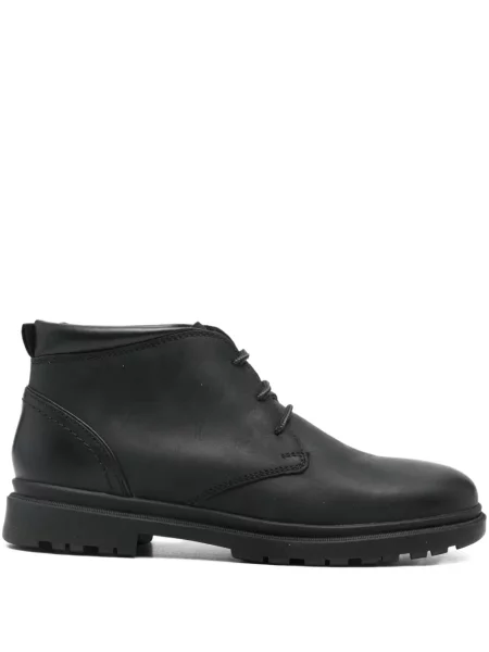 Botine Geox cu șireturi din dantelă negru