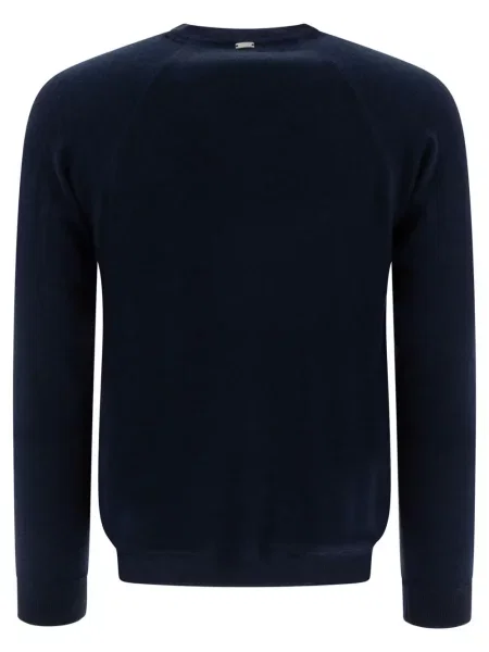 Sweter Herno z kaszmiru niebieski