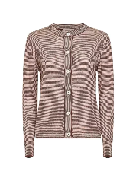 Kardigan Blanca Vita w paski brązowy