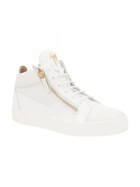 Giuseppe Zanotti De piele teniși MAY LONDON alb