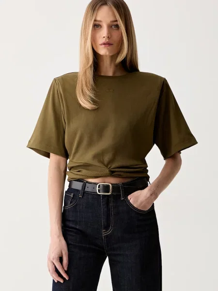 Gestuz tricou pentru femei din cu GZbetty verde