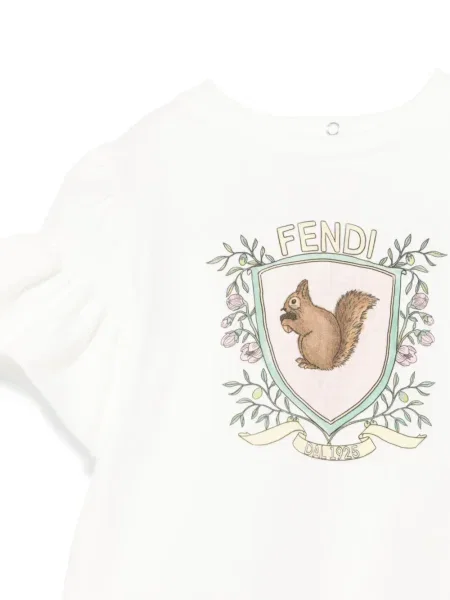 Koszulka dziecięca Fendi biała