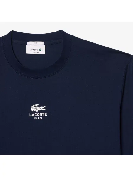 Lacoste T-Shirt Z Nadrukiem granatowa