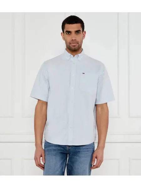Tommy Jeans Cămașă | Relaxed fit albastru