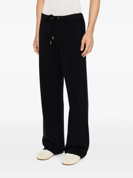 Pantaloni Diana Studio alergare cu cordon albastru