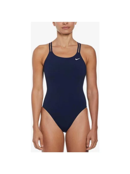 Granatowy strój kąpielowy Nike Swim Sport Spiderback 26 niebieski