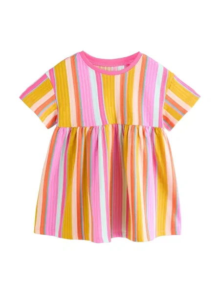 Next Rochie turcoaz / portocaliu / roz deschis alb