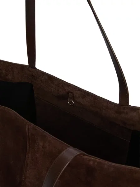 Τσάντα shopper Jil Sander σουέτ καφέ