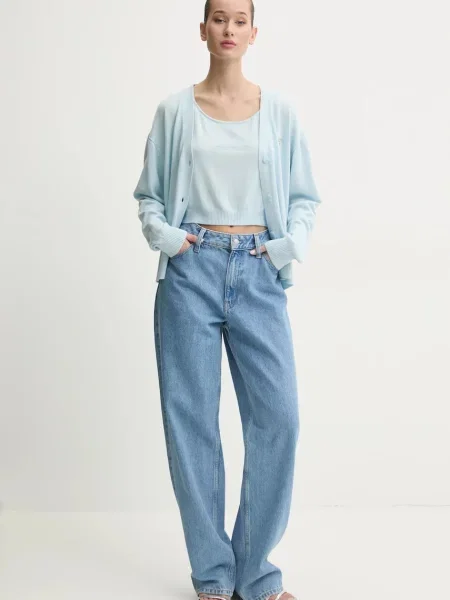 Топ з домішкою шовку Guess Jeans