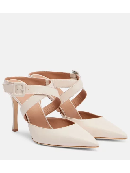 Papuci tip mules Malone Souliers din piele bej