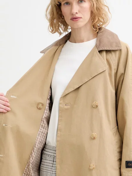 Levi's шлифер BREE CLASSIC LONG TRENCH бежово