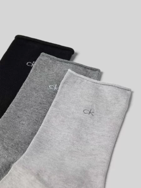 Skarpety z wyhaftowanym logo w zestawie 3 szt. Ck Calvin Klein