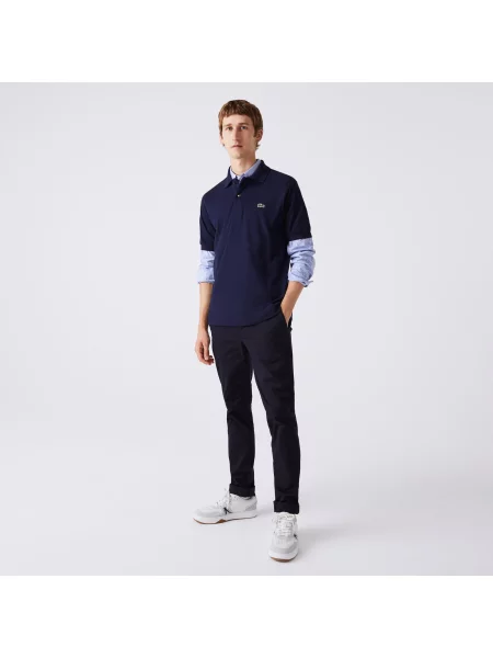 Поло Lacoste синее