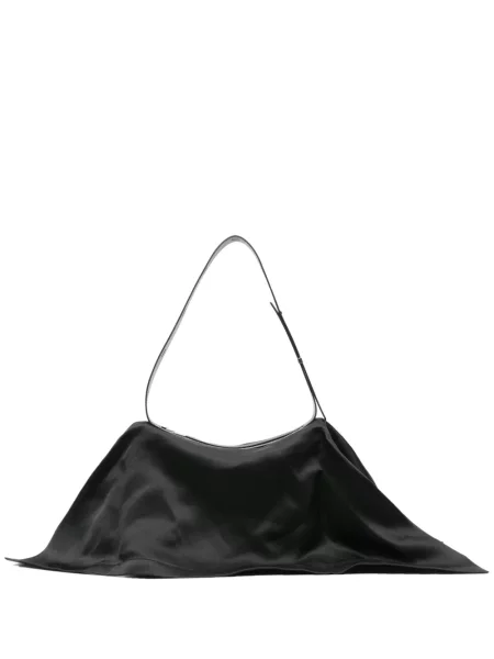 Geantă Issey Miyake din satin negru
