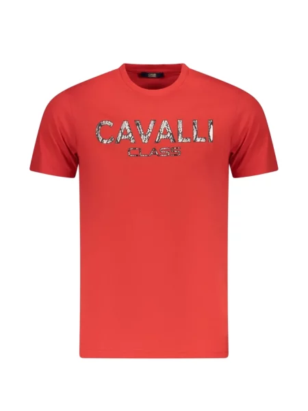 Tricou Cavalli Class cu imagine roșu