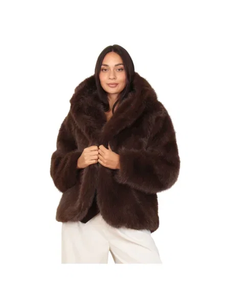 Palton La Modeuse maro