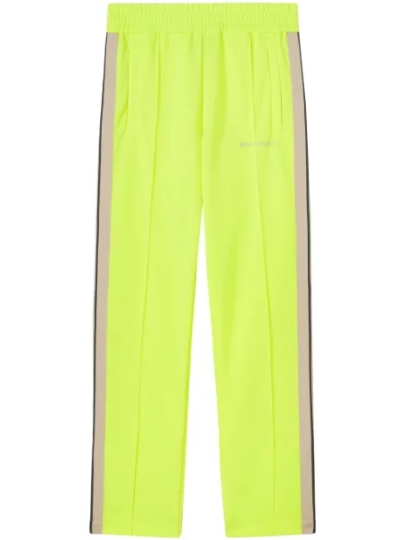 Pantaloni Palm Angels cu broderie galben