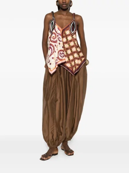 Pantaloni Thelatest maro