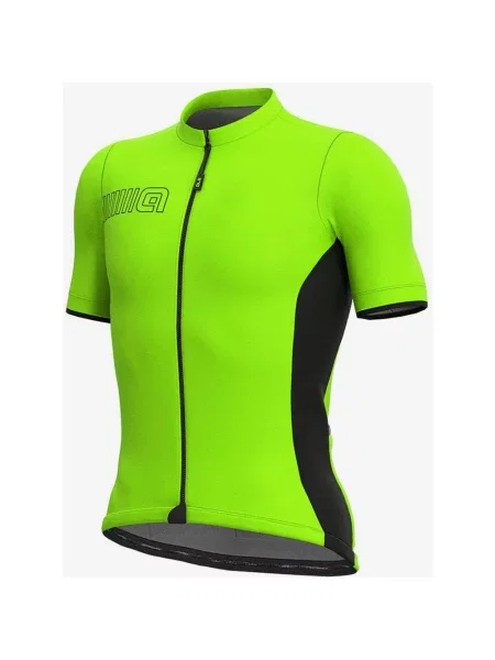 Koszulka z krótkim rekawem Alé Color Block Fluor Yellow Black S czarna