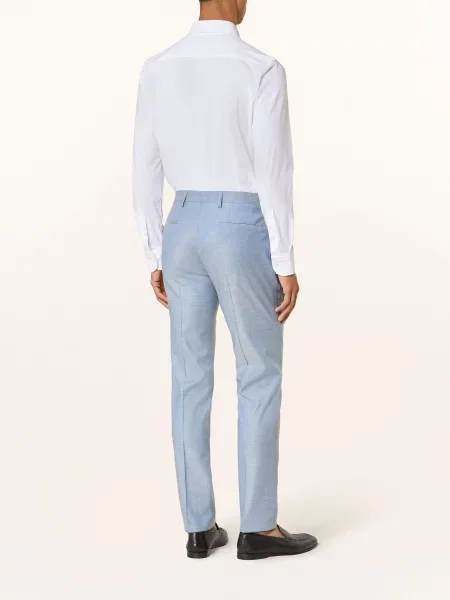 Roy Robson Oblekové Kalhoty Slim Fit blue modré