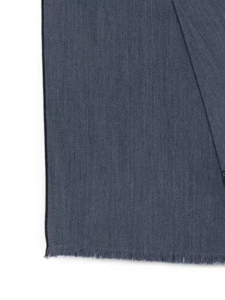 Fular Paul & Shark cu broderie albastru