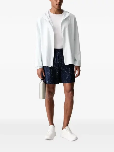 Geacă The North Face cu glugă alb