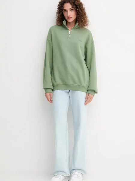 Lacoste pulover bombažen zelena