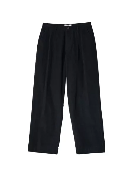 Pantaloni Universal Works de catifea cord negru