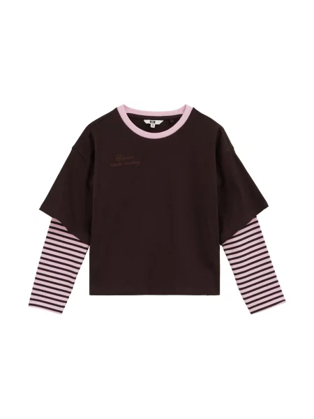 WE Fashion Tricou maro închis roz