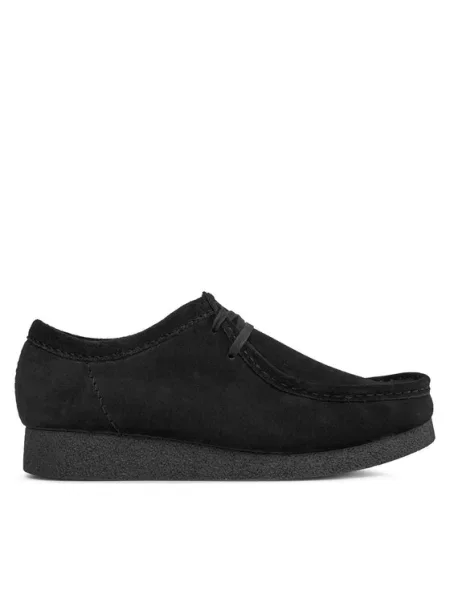 Clarks Μοκασίνια Wallabee Evo μαύρο