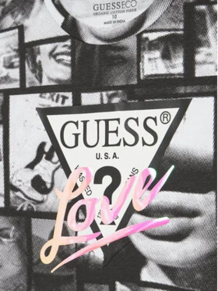 Guess Póló Regular Fit fekete