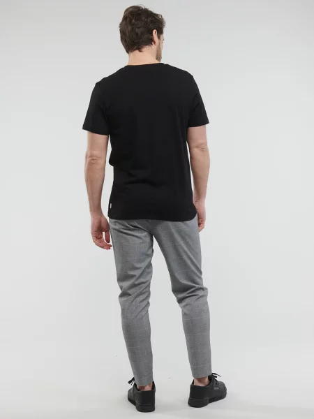 Tricou Jack & Jones cu decolteu în V negru
