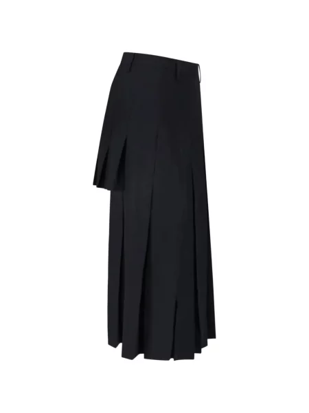 Fustă midi Mm6 Maison Margiela negru