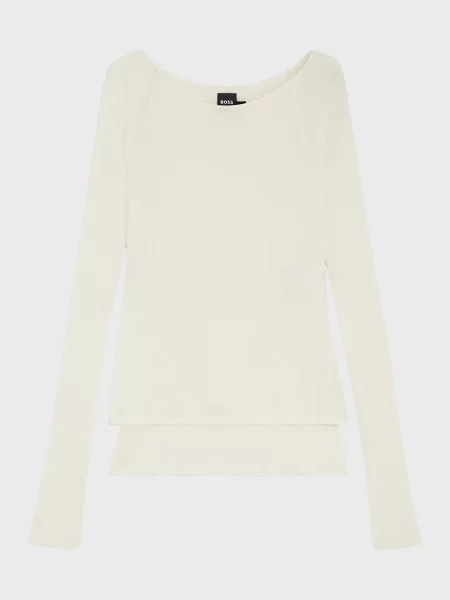 Лонгслив Boss белый