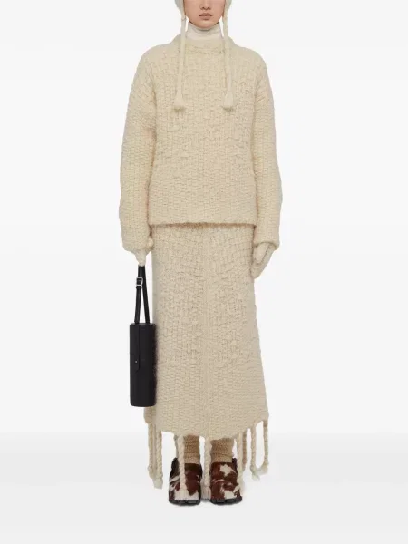 Sweter Jil Sander biały
