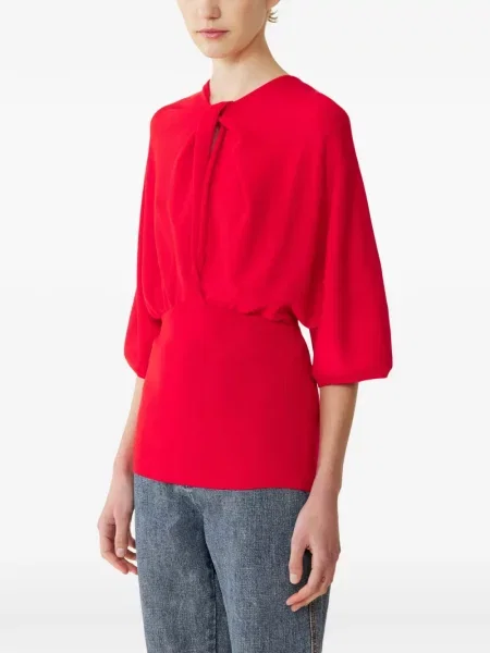 Pulover Lanvin drapat roșu
