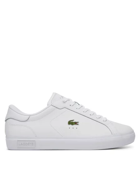 Lacoste Obuwie Mężczyzna 40 EU Skóra Powercourt Logo Sneakers biały