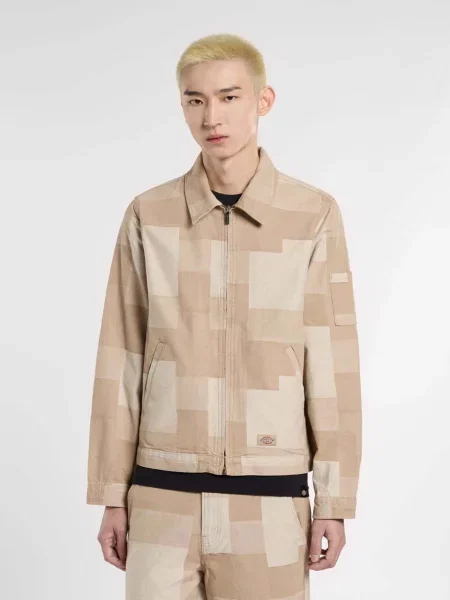 Жаккардовая рубашка Dickies бежевая