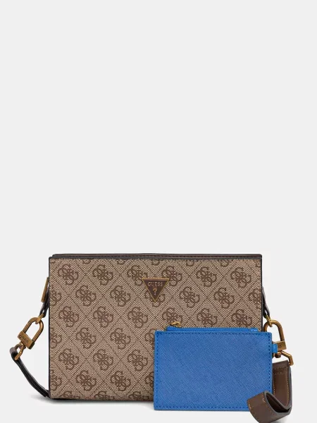 Torbica za okoli pasu Guess MILANO bež