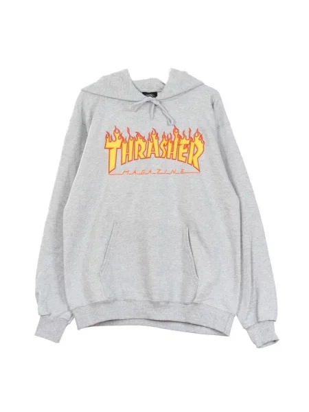 Bluza z kapturem Thrasher z kapturem szara