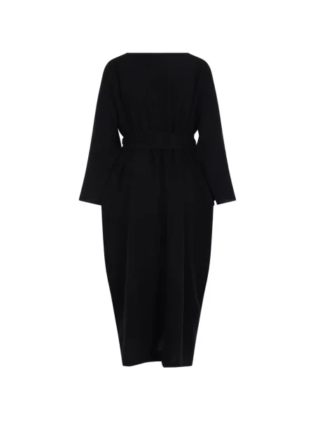 Cu centură rochie midi Daniela Gregis negru